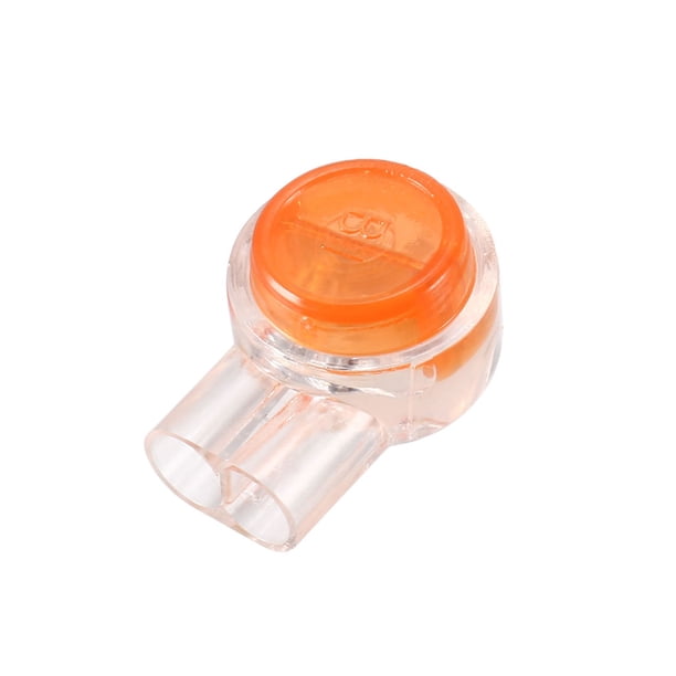 Conector UY de 50 Pcs de Plástico Durable Uxcell, Conectores de Cable de 2 Puertos, Fácil Instalación Amarillo