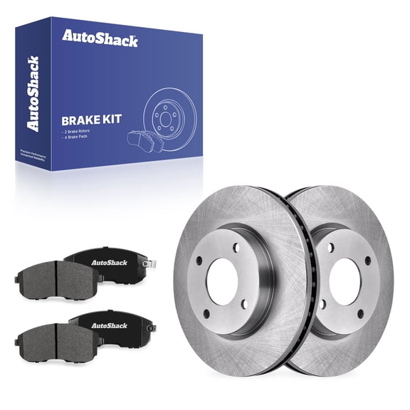 AutoShack Front Brake Rotors & Premium Pads for Nissan, Sentra 2007-2010 Cube 2009-2010, FWD L4 1.8L 2.0L 2.5L - 11.02" (279.8 mm), 4-Lug
