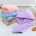 thumbnail image 5 of 2 Pack Microfiber Hair Drying Towel Wrap for Women, Super Absorbent Anti-Frizz Hair Turban, 5 of 5
