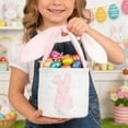 thumbnail image 3 of Easter Rabbit Containing And Egg Rabbit Canvas Tote For Easter Egg Candy Storage, 3 of 5