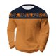 thumbnail image 1 of Camisas de Manga Larga Casual Robusta Camisa Impresa Étnica, Cuello Redondo Streetwear Top para el Uso Diario, 1 of 3