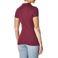 thumbnail image 4 of Lee Uniforms "Standard Fit" S/S Pique Polo (Junior Sizes S - 3XL) - burgundy, s (Big Girls), 4 of 5