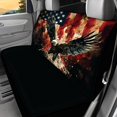 thumbnail image 2 of FUIALDOLG Bald Eagle US Flag, Washable Car Back Seat Covers 2 Pieces Decoration Non-Slip Back Seats Protectors for Car Interior Auto, 2 of 7
