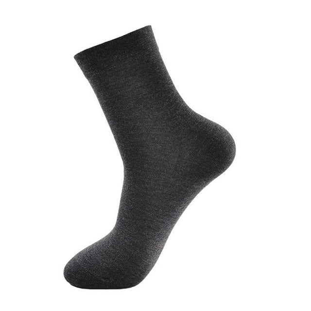 FhsagQ Socks Mens Socks Men Polyester Cushion Mid Crew Socks 1Pack Socks for Men Crotchless Plus Size Socks for Men Crotchless Plus Size Dark Gray One Size