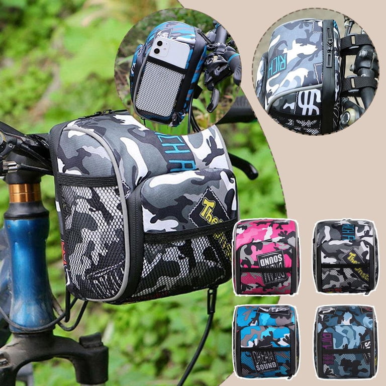 Kids Bike Basket With Adjustable Strap - Waterproof Handlebar Bag, Compartmental Design For Bicycle, Scooter, Tricycle