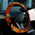 thumbnail image 6 of Thanksgiving Pumpkin Pie 14.5 Inch Printing PVC Leather Car Wheel Cover Steering Wheel Cover Auto Accessories, 6 of 6
