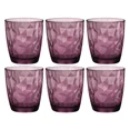 thumbnail image 2 of Juego 6 Vasos Vidrio Italiano Old Fashioned, Colección Diamond Bormioli, Vasos para Agua, Cocteles, Licores o Bebidas en las Rocas, Capacidad 385 Ml, Color Violeta, 2 of 8
