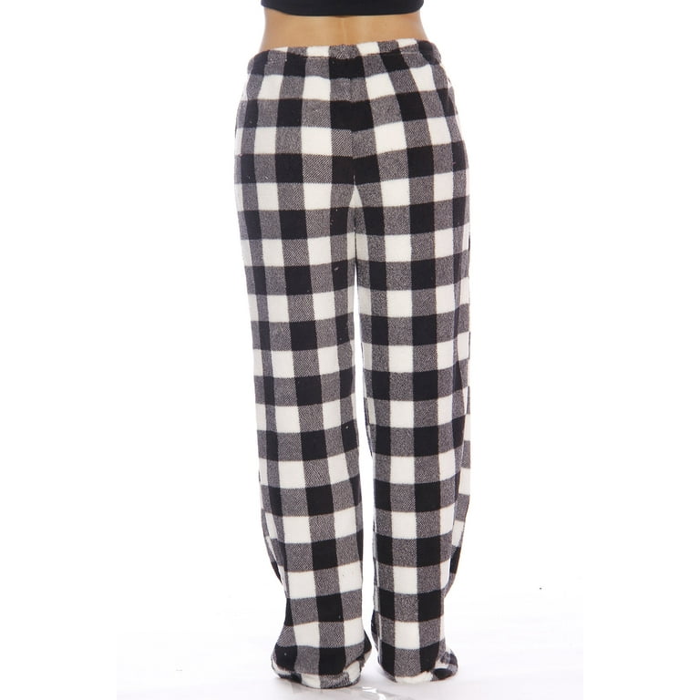 Buffalo plaid fleece shop pajama pants