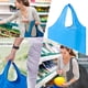 thumbnail image 3 of Bolsas reutilizables para la compra, plegables, lavables a máquina, coloridas, a granel, paquete de 10, 22,7 kg, extragrandes, plegables y reutilizables, con cierre de cremallera, de poliéster ligero., 3 of 5