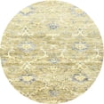 thumbnail image 1 of Ahgly Company Indoor Round Contemporary Khaki Gold Abstract Area Rugs, 5' Round, 1 of 6