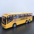 thumbnail image 4 of 1:30 Scale Yellow School Bus Toy - Large 12.5 Inch Go Inertia Bus Cars Model, ABS Diecast Plastic Kids Toys Car with Realistic Design for Boys Girls, Birthday Party Gift for Toddlers (Yellow), 4 of 8