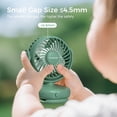 thumbnail image 5 of Momcozy Portable Stroller Fan with Clip | 4-Speed Mini-Fan for Carrier | Personal Fans Ultra Light 0.26lb | Gaps ≤4.5mm | Handheld Cooling | Rechargeable Rotate for Diaper Backpack/Table/Chair, 5 of 7