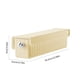 thumbnail image 3 of Underwear Socks Organizer Wall Mounted Storage Rack | Plastic Three-Compartment Hanging Holder | Space-Saving Vertical Design | White/Beige | 34.5x9.5x9cm | Durable Closet Organizer, 3 of 6