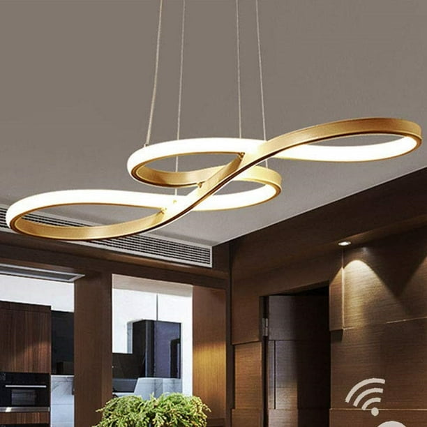 OUSGAR Modern LED Pendant Light Dimmable Acrylic Musical ...