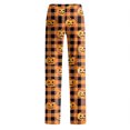 thumbnail image 4 of QWKLEAJ Halloween Pajama Pants Women Loose Fit Elastic Waist Lounge Pants Holiday Party Sleepwear Casual Home Trousers Printed Long Pants Comfy Nightwear Festive Bottoms, 4 of 6