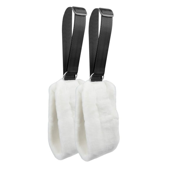 funtasica 2 Pieces Pilates Reformer Straps Resistance Bands Soft Comfortable Fitness Straps Pilates Equipment Accessories for Workout