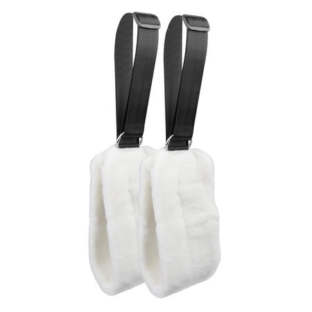 funtasica 2 Pieces Pilates Reformer Straps Resistance Bands Soft Comfortable Fitness Straps Pilates Equipment Accessories for Workout