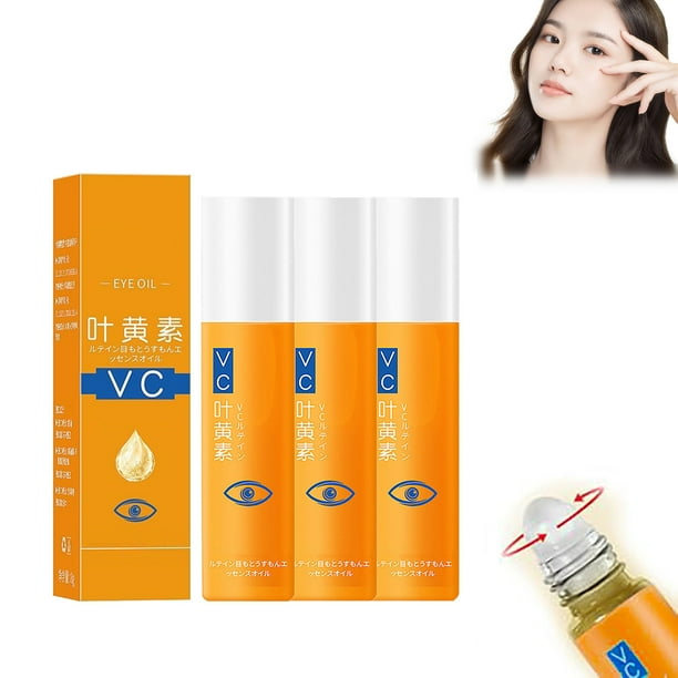 Aceite esencial de luteína en roll-on para ojos. Nutre e hidrata, alivia la fatiga y se absorbe fácilmente. 8 ml. Cuidado ocular.