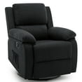 thumbnail image 1 of Korser Swivel Rocker Small Recliner Chair for Small Spaces for Living Room,Black, 1 of 6