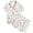 C225 White, variant on Gbsyewxs Outfits Sets For Girls 2 Piece Short Sleeve Lapel Cartoon Print Tops And Shorts Set Nightwear Summer Toddler Clothes Black Size 2-3 Years