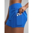 thumbnail image 5 of CRZ YOGA  2 in 1 Double Layer Running Shorts for Women 3" Athletic Tennis Workout Pants with Zip Pockets, 5 of 6