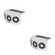 thumbnail image 1 of Riwesomey Ventilador de escape solar para automóvil Ahorro de energía Ventilador de automóvil con energía solar Ventilación de aire automática 2piezas Blanco, 1 of 6