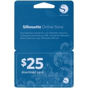 Angle View: Silhouette $25 Download Card-