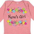 thumbnail image 4 of Inktastic Nanas Girl Bright Flowers Girls Long Sleeve Baby Bodysuit, 4 of 5