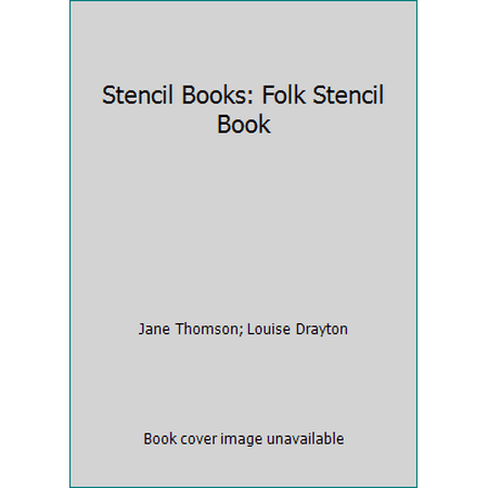 Stencil Books: Folk Stencil Book, Used [Paperback]