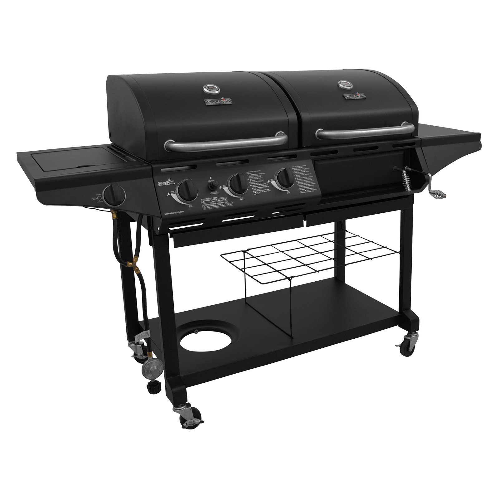Char-Broil Deluxe Charcoal & Gas Combination Cart Grill - image 4 of 8