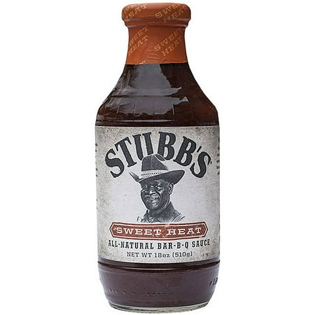 Stubb's Sweet Heat Bar-B-Q Sauce, 18 oz (Pack of 6)