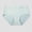 Blue, variant on Womens Cotton Seamless Mid Rise Briefs - Breathable No Show Underwear Panties,Size 2XL