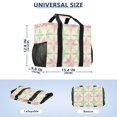 thumbnail image 2 of FORMRS Tote Bag for Women Large Capacity Canvas Travel Foldable Carry On Shopping Handbag, Beige Symmetrical Stars, 2 of 8