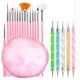thumbnail image 1 of Juego de 21 pinceles para decoración de uñas, paleta de resina, pintura para uñas (2496), 1 of 5