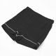 thumbnail image 5 of Conjunto de 2 piezas de pijama para mujer, camisa de manga corta con solapa y pantalones cortos con cintura elástica XBTCLXEBCO M;Negro, 5 of 6