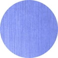 thumbnail image 1 of Ahgly Company Machine Washable Indoor Round Oriental Blue Industrial Area Rugs, 8' Round, 1 of 4