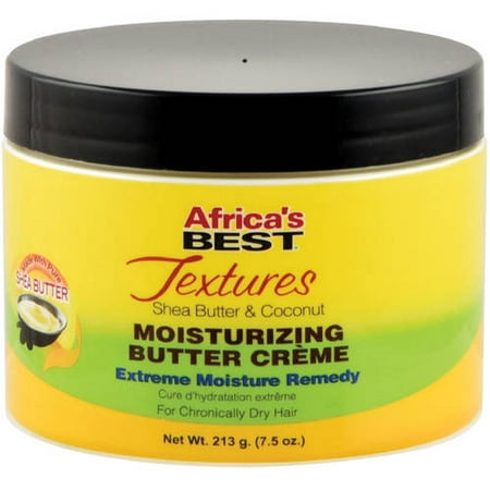 Africa's Best Textures Shea Butter & Coconut Moisturizing Butter Creme, 7.5 (Best Moisturizing Hair Products)