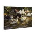thumbnail image 4 of Stupell Industries Ducks in Flowing River Landscape Painting Gallery Wrapped Canvas Art Print Wall Art, 24 x 16, 4 of 8