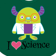 thumbnail image 4 of Inktastic Scientist I Love Science Future Childs Shirt Boys or Girls Baby Bib, 4 of 4