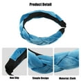 thumbnail image 4 of Unique Bargains 1 Pc Thick Braided Headband Headwear Hairband for Women 1.2 Inch Wide Blue, 4 of 7