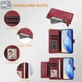 thumbnail image 7 of for Samsung Galaxy M10S Phone Case Wallet Protective Case leather Cover with magnetic closed credit card slot shockproof protection phone case, 7 of 7