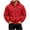 happyYEE-Red, variant on Full Zip up Hoodie for Men - Fleece Long Sleeve Drawstring Sweatshirt Jacket - Loose Fall Hooded Outerwear with Pockets