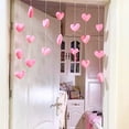 thumbnail image 5 of Necvior Attractive Door Hanging Decoration Pink Heart String Pendant Curtain Partition Door Decor with Hooks Easy for Girls Room, 5 of 20