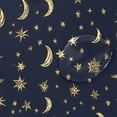 thumbnail image 4 of Gold Moons and Stars 72x72 Waterproof Shower Curtain Liners Durable Metal C-Hooks Fade-Proof Thermal Print Anti-Splash, 4 of 5