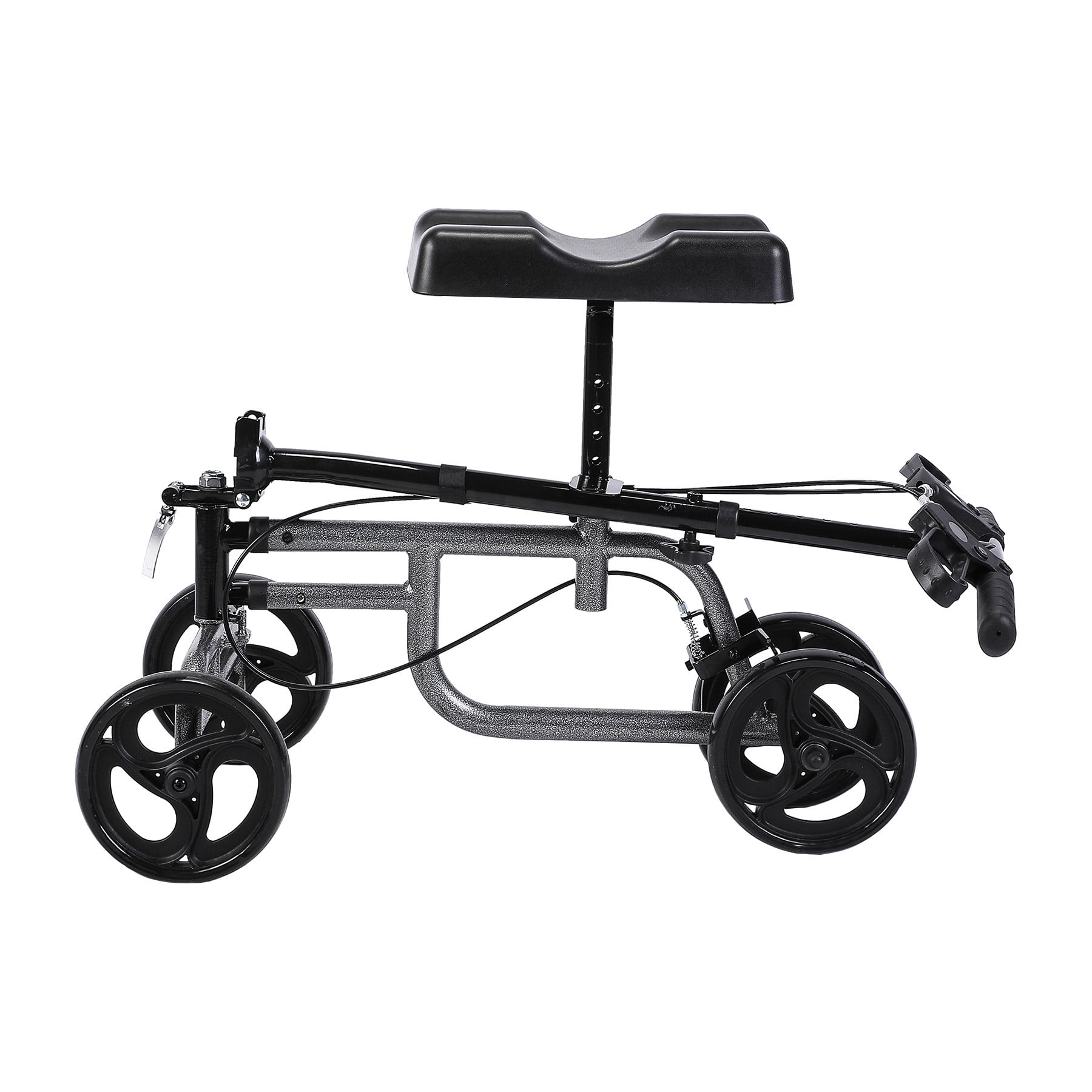 Steerable Knee Walker Knee Scooter Knee Cycle Leg Walker w/Storage Basket, 300 LB. Load Capacity