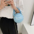 thumbnail image 2 of Odeerbi Rollback Crossbody Bags for Women Personalized Round Ball Female Bag Chain Basketball Bag All-match Satchel Small Bag Blue, 2 of 5