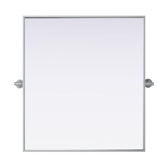 Elegant Kitchen and Bath Amoura 27X30 Pivot Mirror In Silver