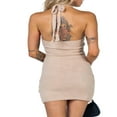 thumbnail image 5 of MesaSe Imprimé Tricot Robe Bodycon pour les Femmes Y2K Robes Creuses Robe de Plage d'Été Sans Manches, 5 of 5