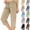 #03 Brown, variant on Cargo Capris for Women Casual Capri Pants with Pockets Summer Quick Dry Hiking Pants Outdoor Pull On Cargo Pant,S,#03 Black