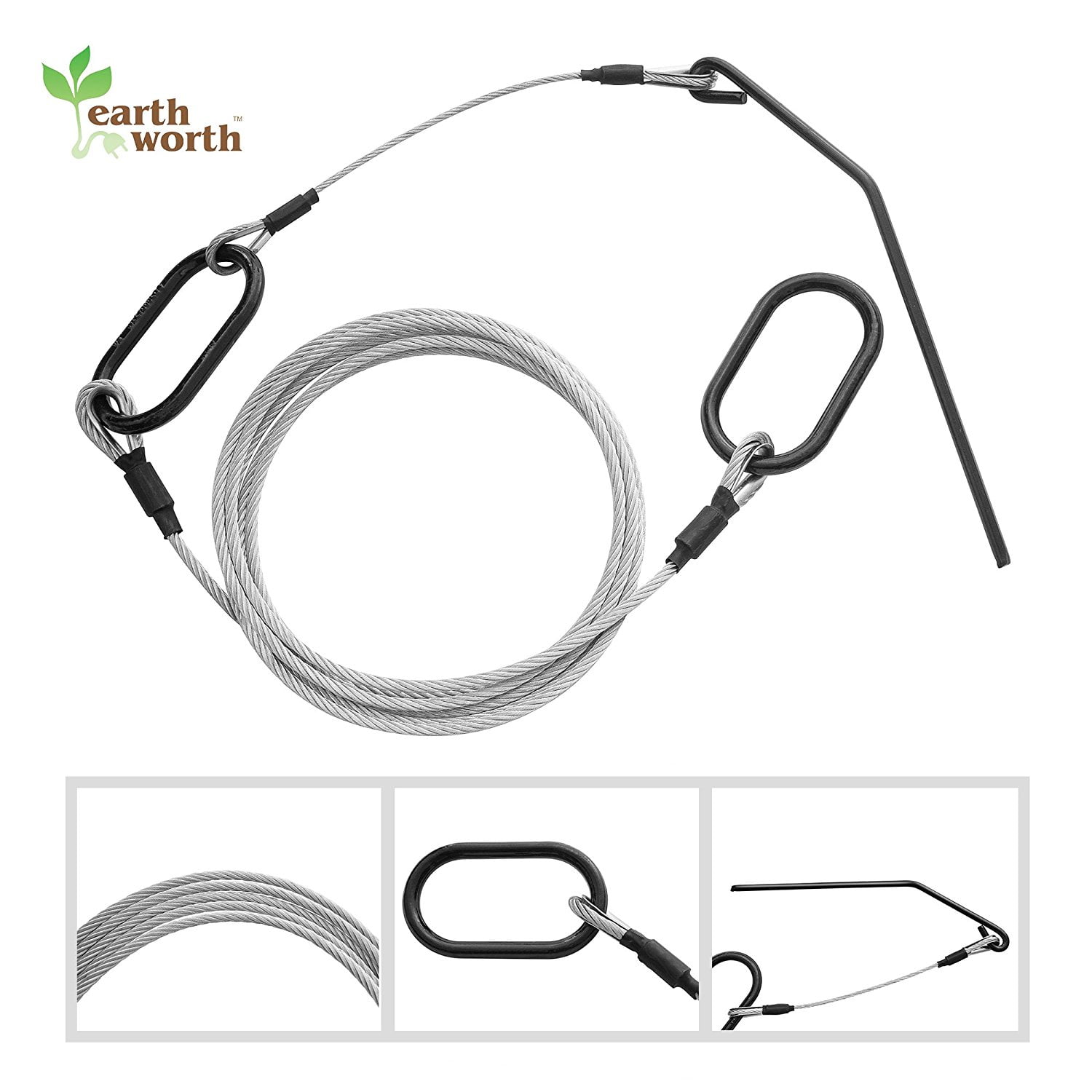  Log Choker Cable Toe Ring 10 Feet or 15 Feet (15 Feet), âºHARD TO REACH Cables are ideal